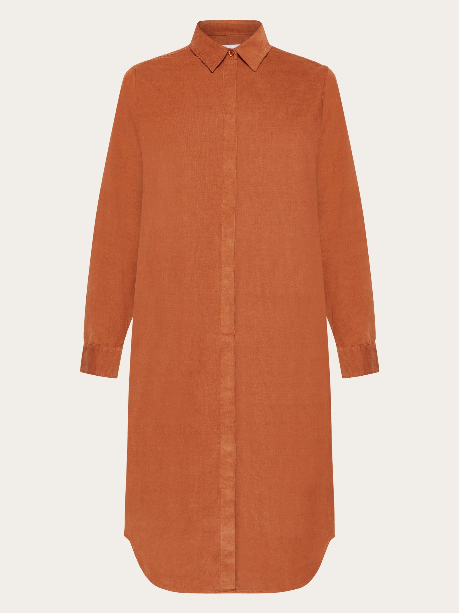Buy Corduroy shirt dress - Mocha Bisque - from