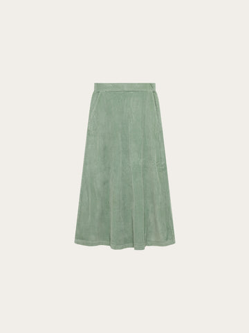 KnowledgeCotton Apparel - WMN Corduroy skirt Skirts 1396 Lily Pad