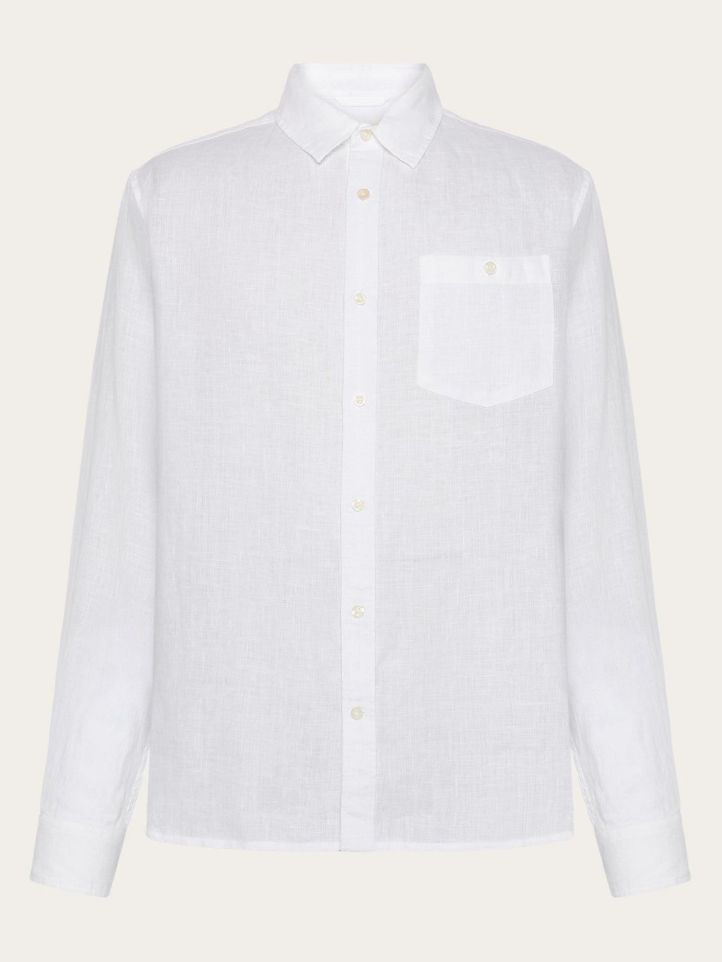 Buy Custom fit linen shirt - Bright White - from