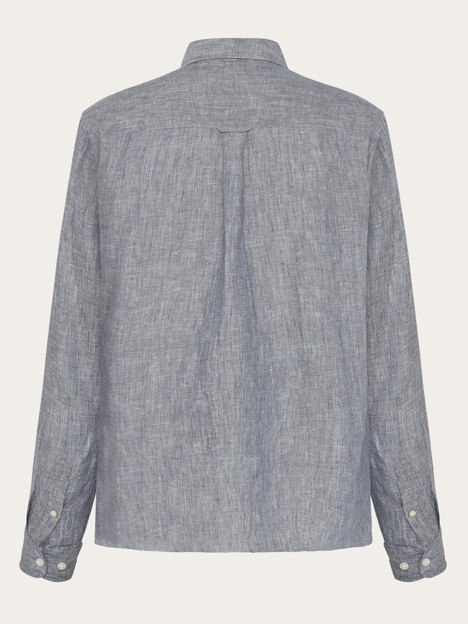 Custom fit linen shirt - Vintage Indigo – KnowledgeCotton