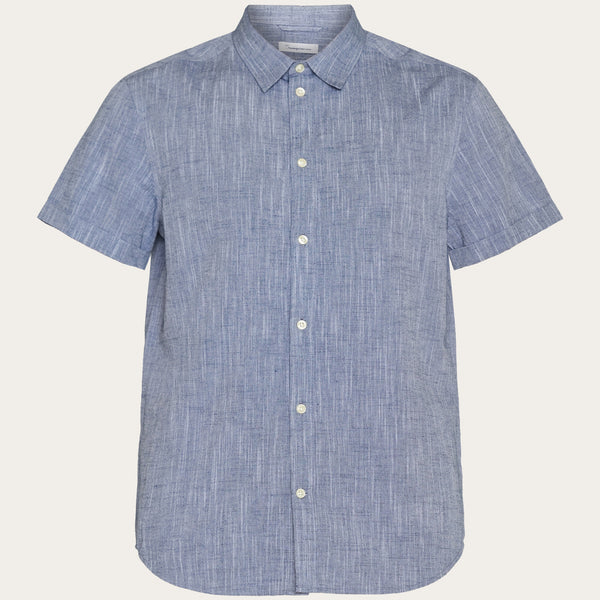 驚きの安さ Custom fit linen short sleeve shirt - Total Eclipse トップス