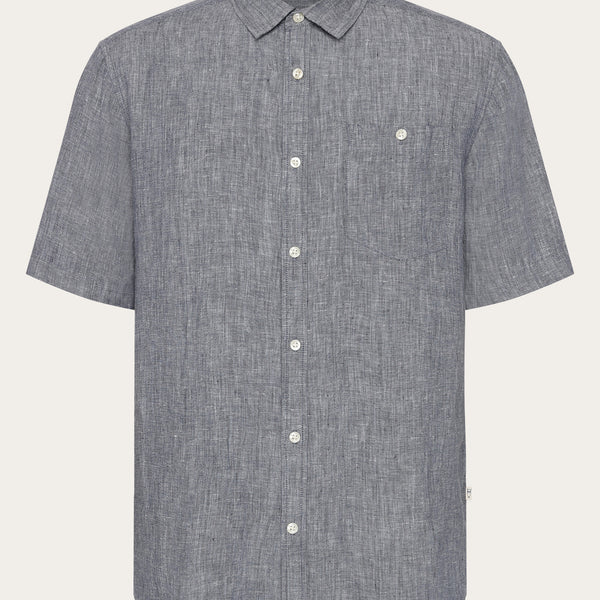 ★2023SS新作★LMC★GLOBE LINEN SHORT SLV SHIRT Linen shirt | mid clay | Relaxed fit | 30-203319 | LINDBERGH