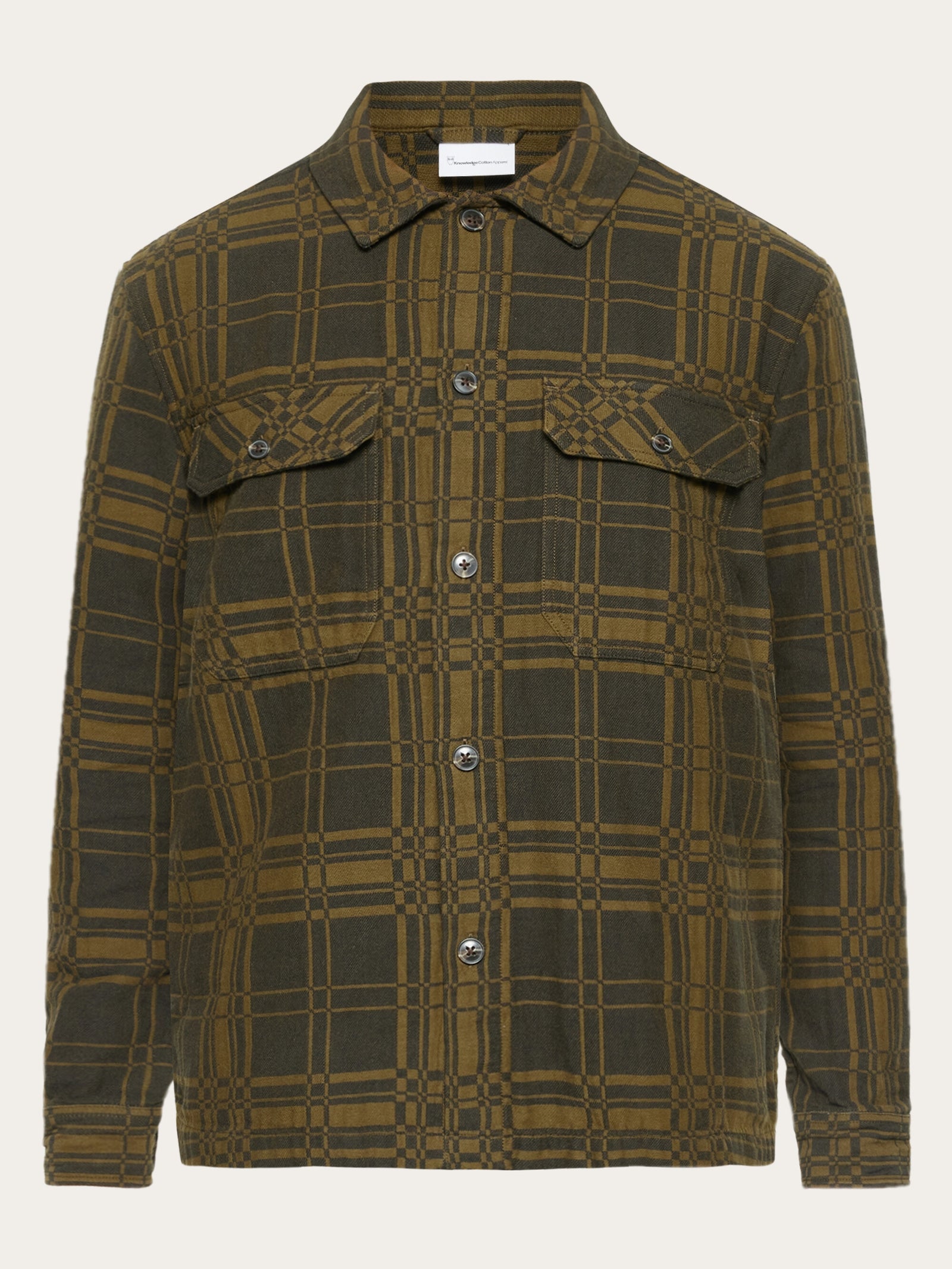 トップス W broadcloth trad check shirt 2 OVY Viscose Gingham Oversized Shirt in Navy/White Multi