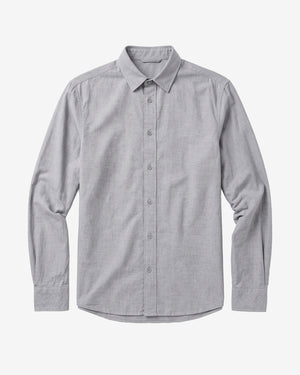 KnowledgeCotton Apparel - MEN Dune light twill shirt Shirts 1226 Vintage Indigo