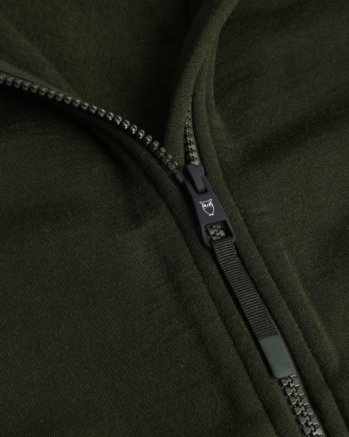 KnowledgeCotton Apparel - WMN Dynamic wool fleece full zip Fleeces 1090 Forest Night