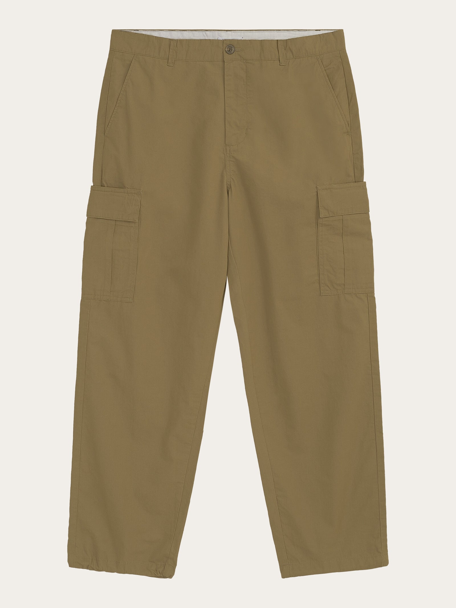 Buy FIG loose cargo poplin pants - GOTS/Vegan - Burned Olive