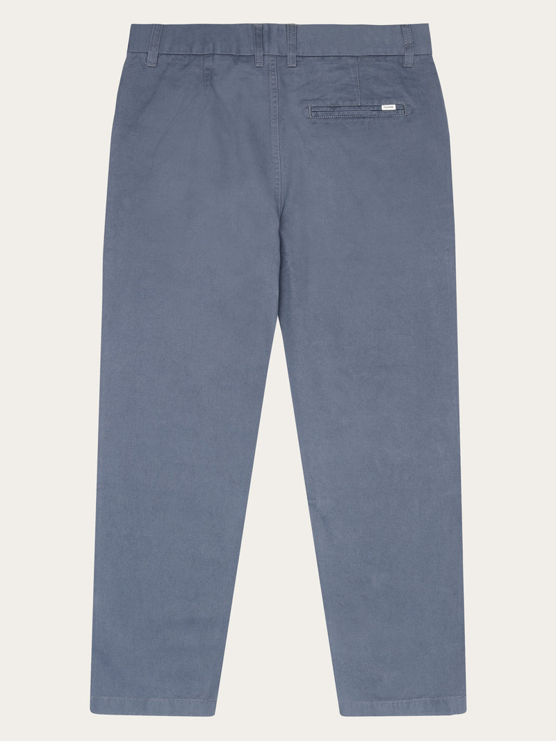 KnowledgeCotton Apparel - MEN FLINT Organic Cotton Twill Chino GOTS/Vegan Pants 1226 Vintage Indigo