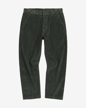 KnowledgeCotton Apparel - MEN FLINT wide corduroy chino pants Pants 1090 Forest Night