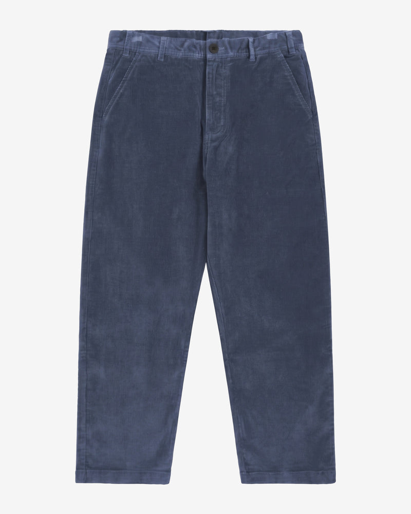 KnowledgeCotton Apparel - MEN FLINT wide corduroy chino pants Pants 1226 Vintage Indigo