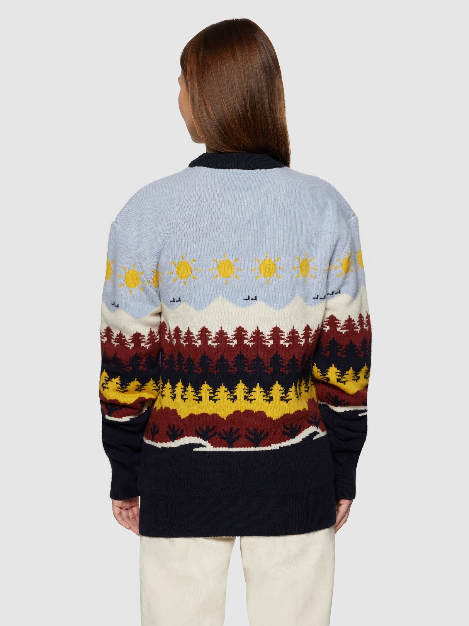 Fair Isle crew neck knit - RWS - Multi color AOP