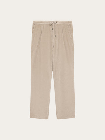 KnowledgeCotton Apparel - MEN Fig comfort corduroy pants Pants 1228 Light feather gray
