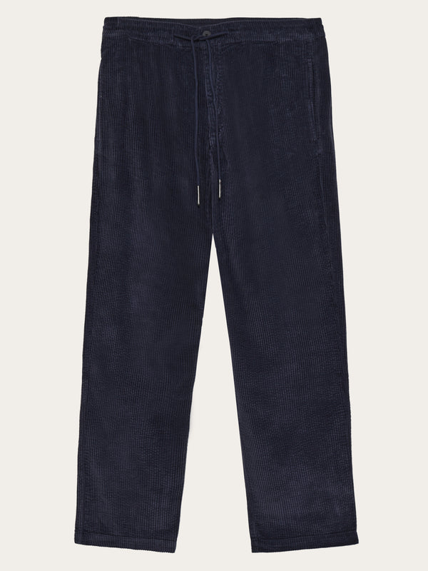 KnowledgeCotton Apparel - MEN Fig comfort corduroy pants Pants 1412 Night Sky