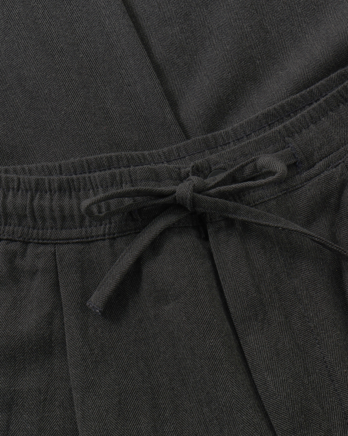 KnowledgeCotton Apparel - MEN Fig comfort herringbone pants Pants 1073 Dark Grey Melange