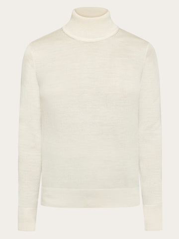 Fine merino roll neck - RWS - Demitasse (brown