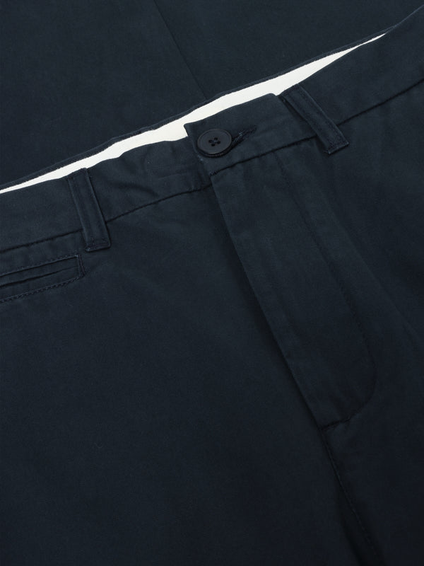 KnowledgeCotton Apparel - MEN Flint wide chino pants Pants 1001 Total Eclipse