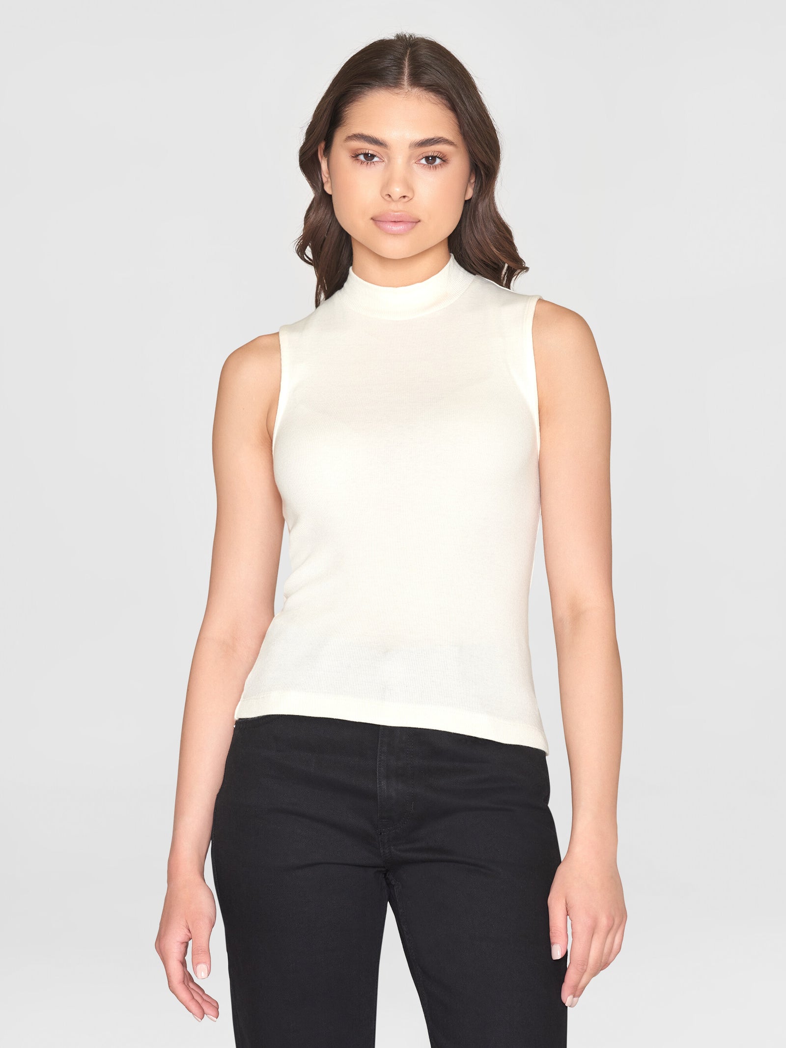 High_neck_rib_top-T-shirts-
