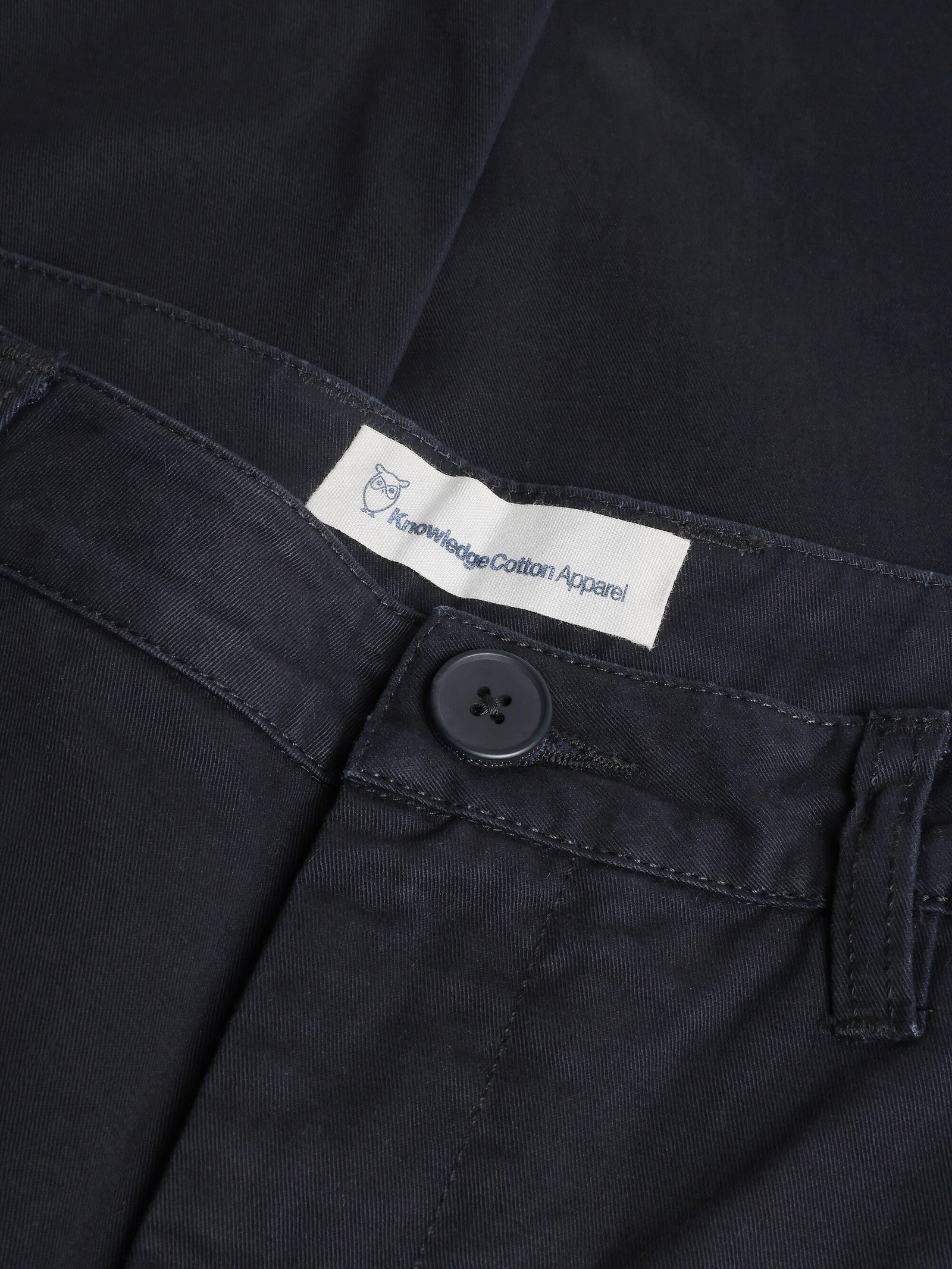 ココ　0628 IRIS mom mid-rise twill chino - GOTS/Vegan - Black Jet