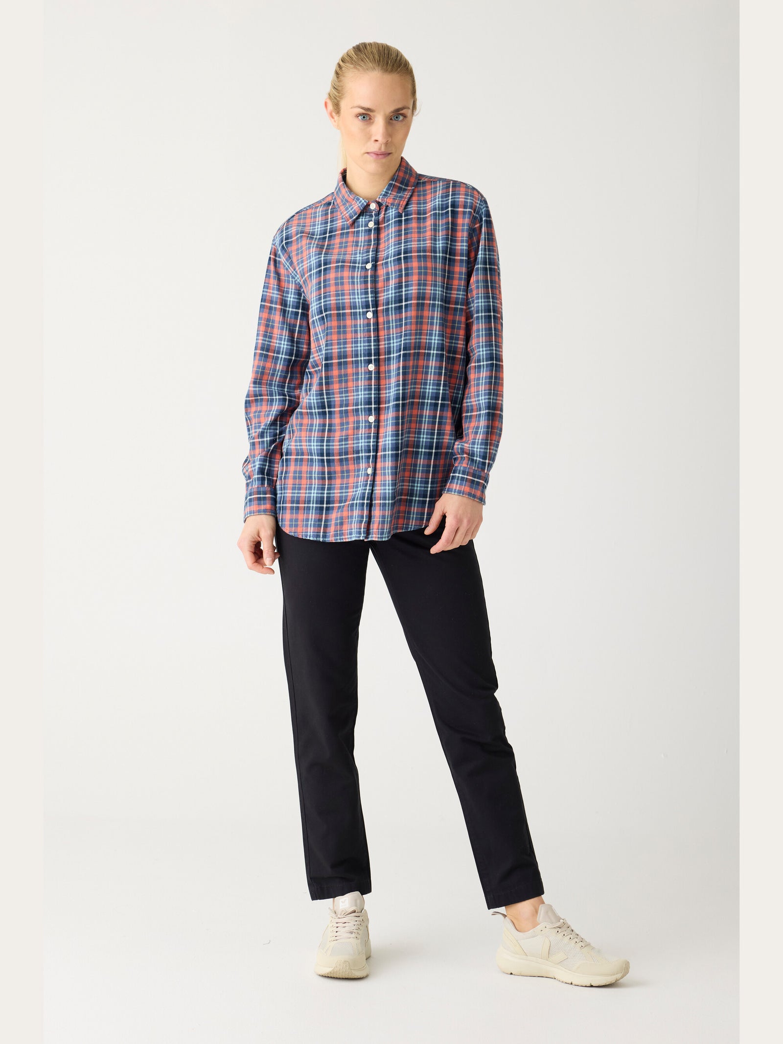 ココ 0628 IRIS mom mid-rise twill chino - GOTS/Vegan - Black Jet