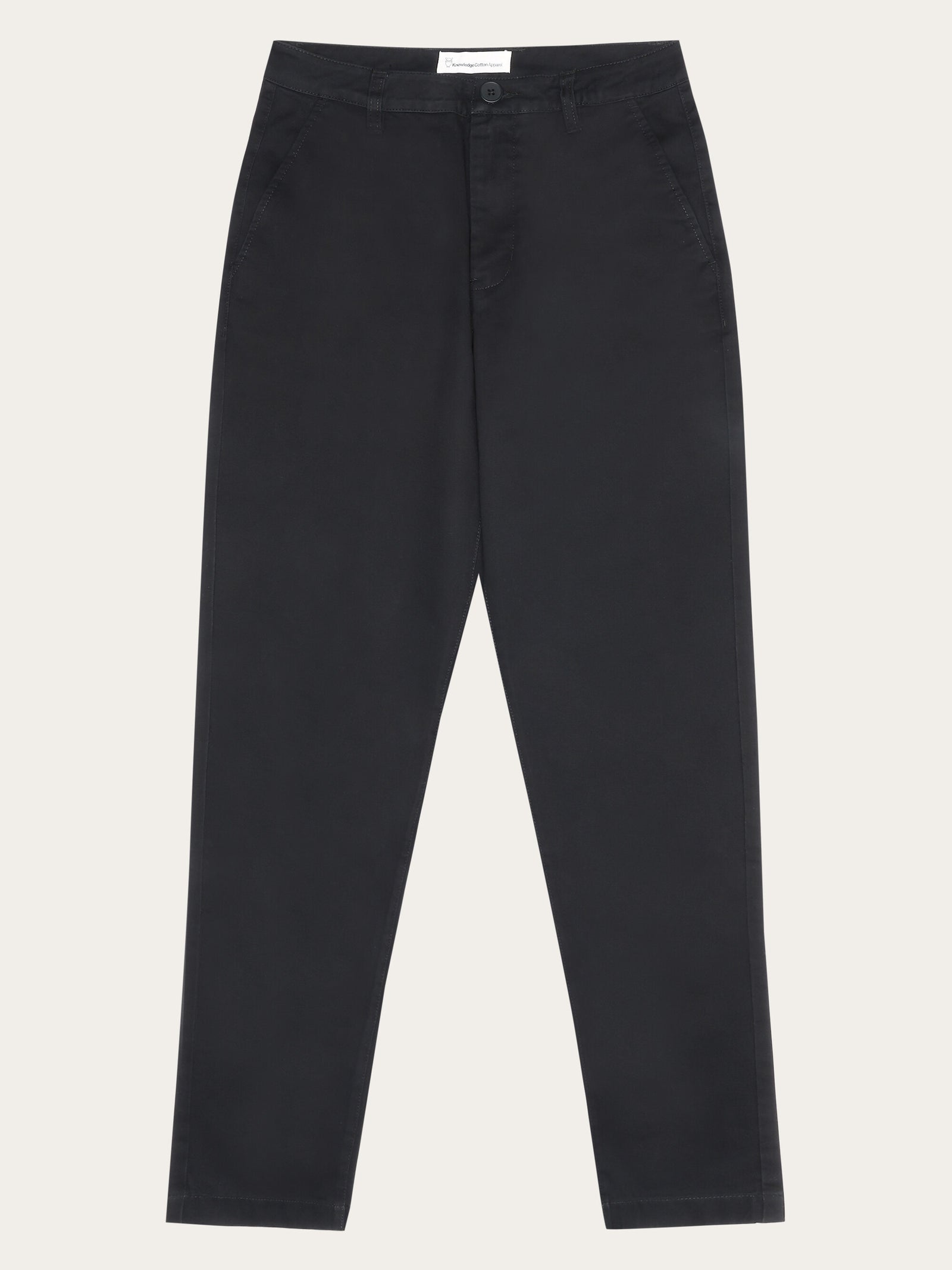 KAJA WASHED COTTON CHINO PANTS ブラック 2 IRIS_mom_mid-rise_twill_chino_