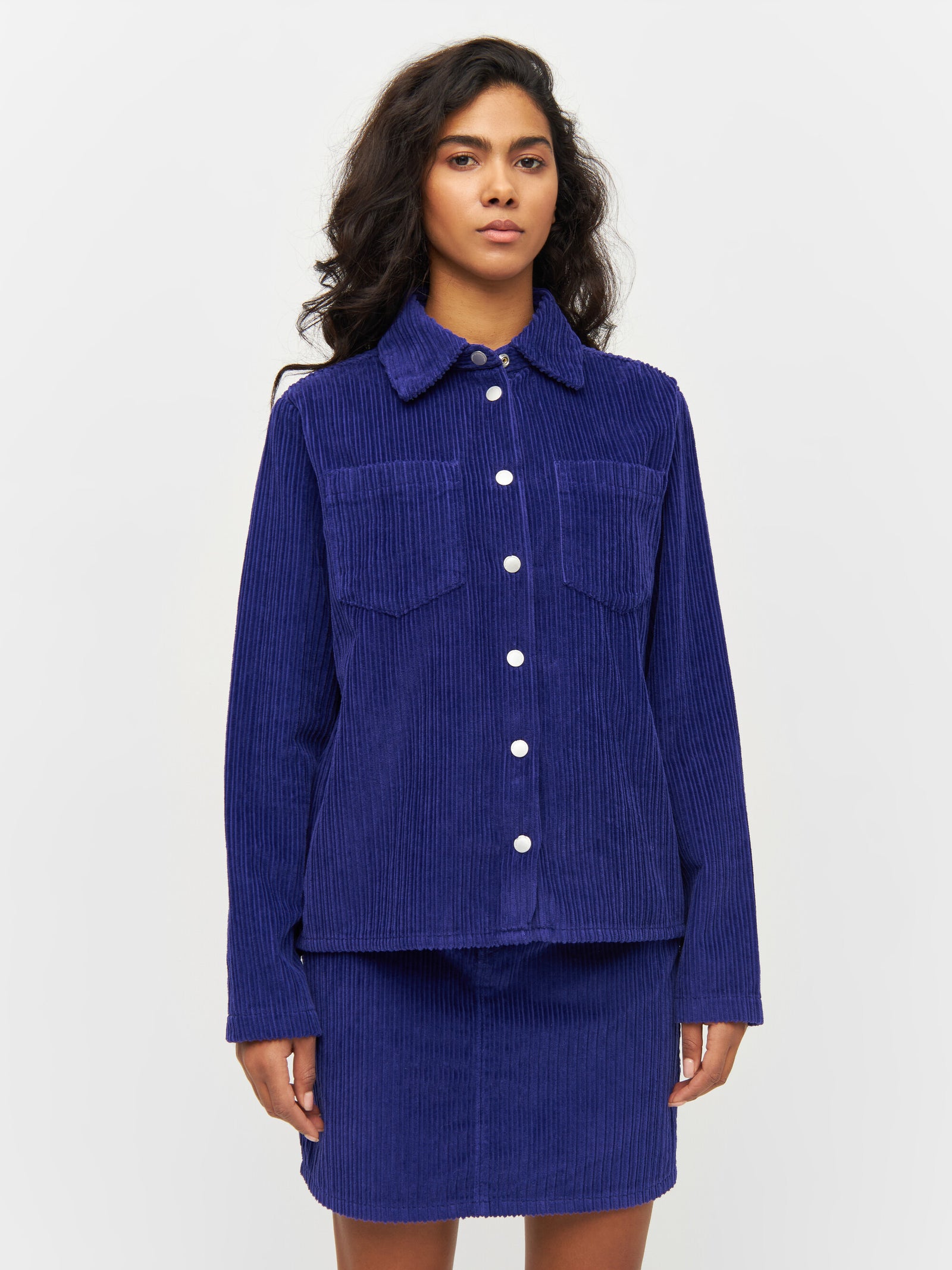 Buy Irregular corduroy overshirt - Deep Purple - from Buy Irregular corduroy overshirt - Deep Purple - from