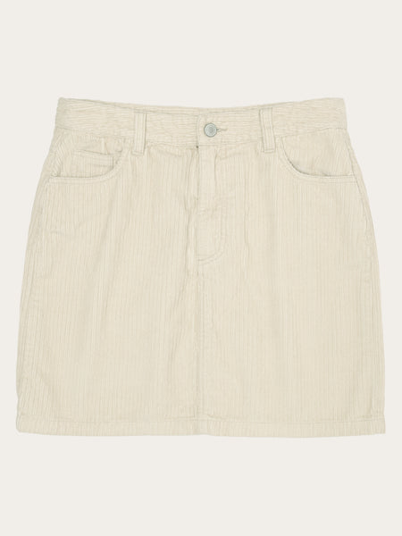 Irregular corduroy skirt - GOTS/Vegan - Light feather gray