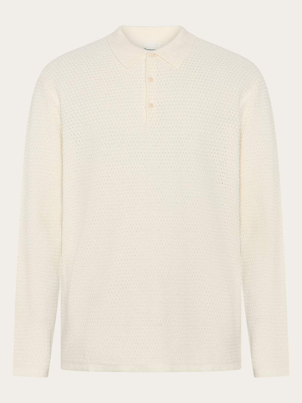 Knitted polo - Egret