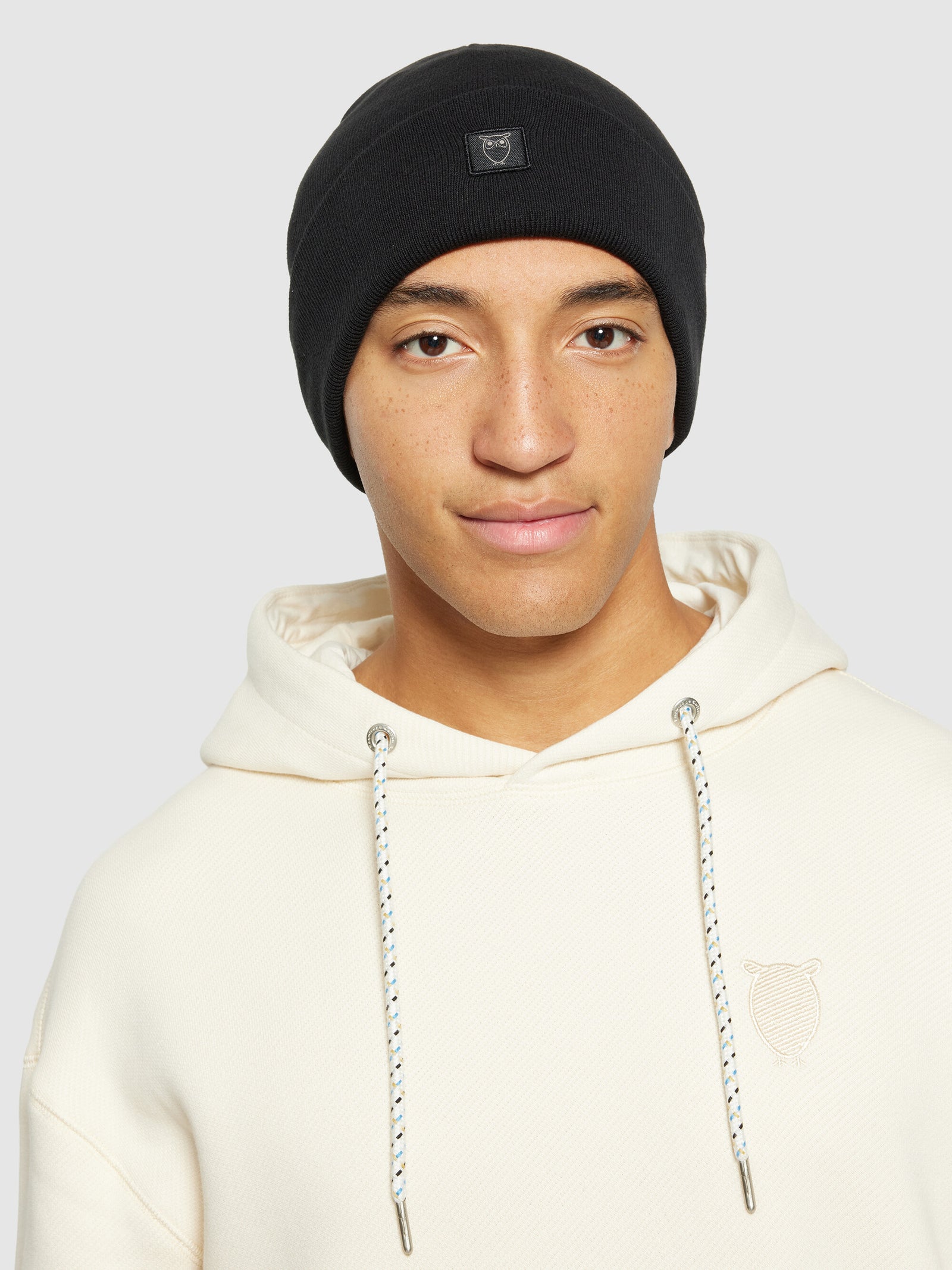 帽子 everyone cotton rib beanie (BLACK) Ribbed Beanie in Black – SVRN