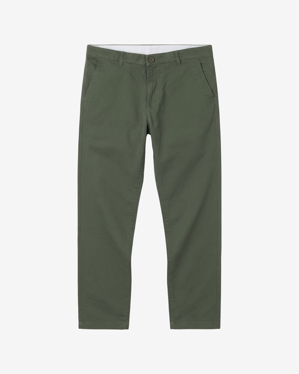 KnowledgeCotton Apparel - MEN LUCA slim twill chino pants Pants 1090 Forest Night
