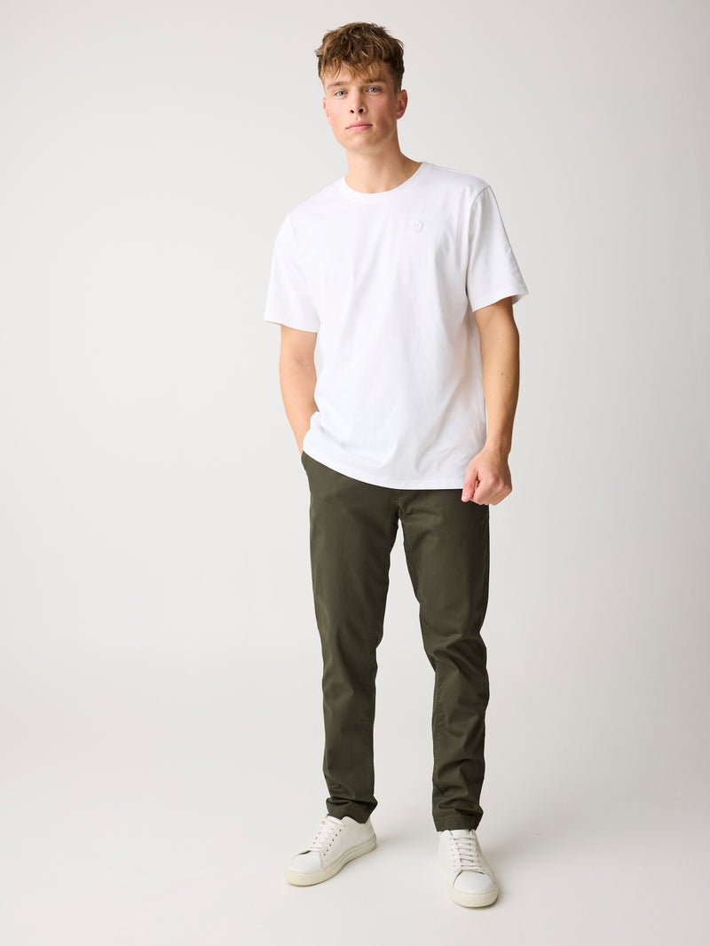 KnowledgeCotton Apparel - MEN LUCA slim twill chino pants Pants 1090 Forrest Night