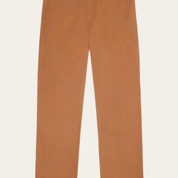 LUCA slim twill chino pants - Dachshund – KnowledgeCotton