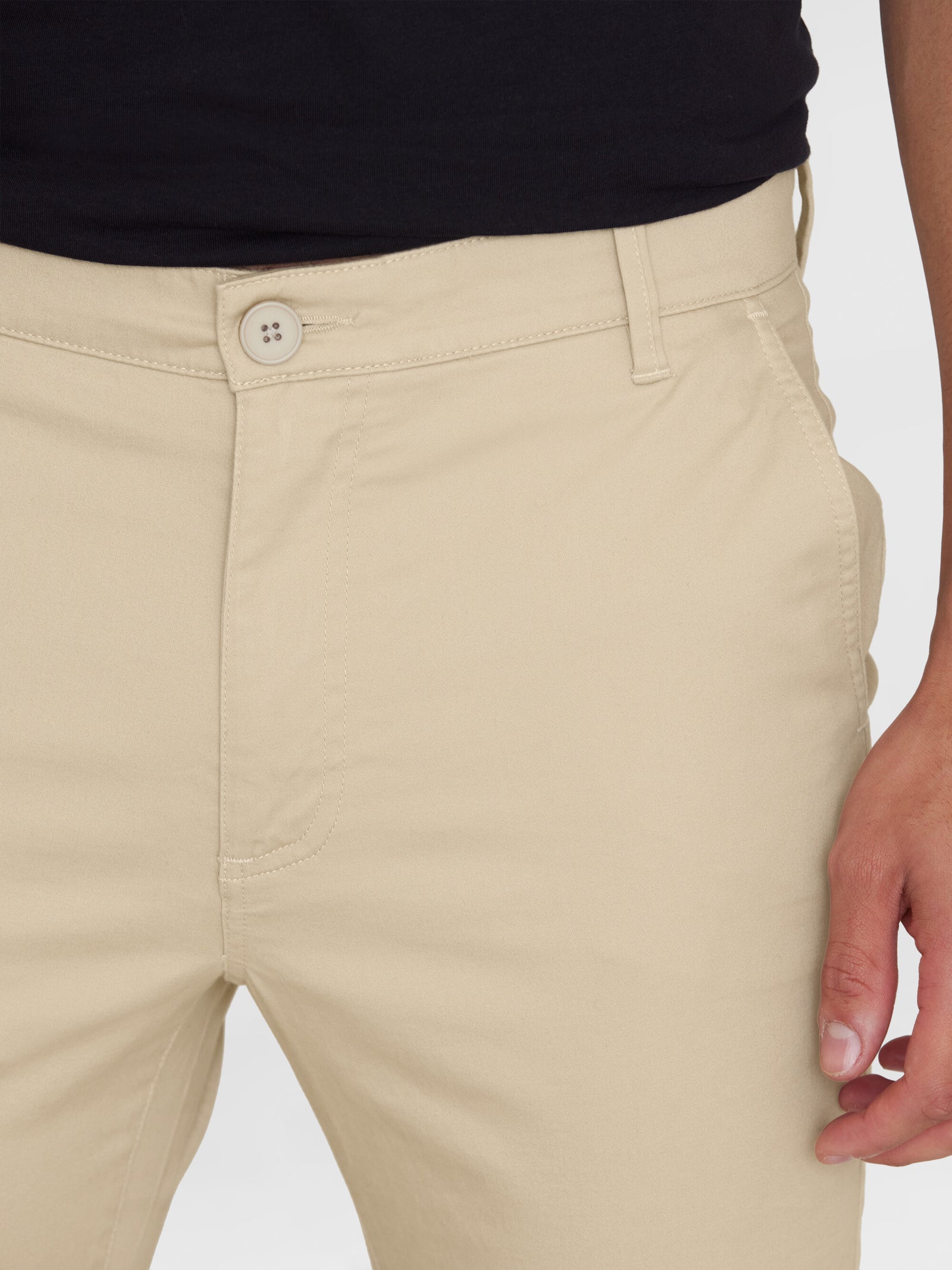 Buy LUCA slim twill chino pants - Light feather gray - from