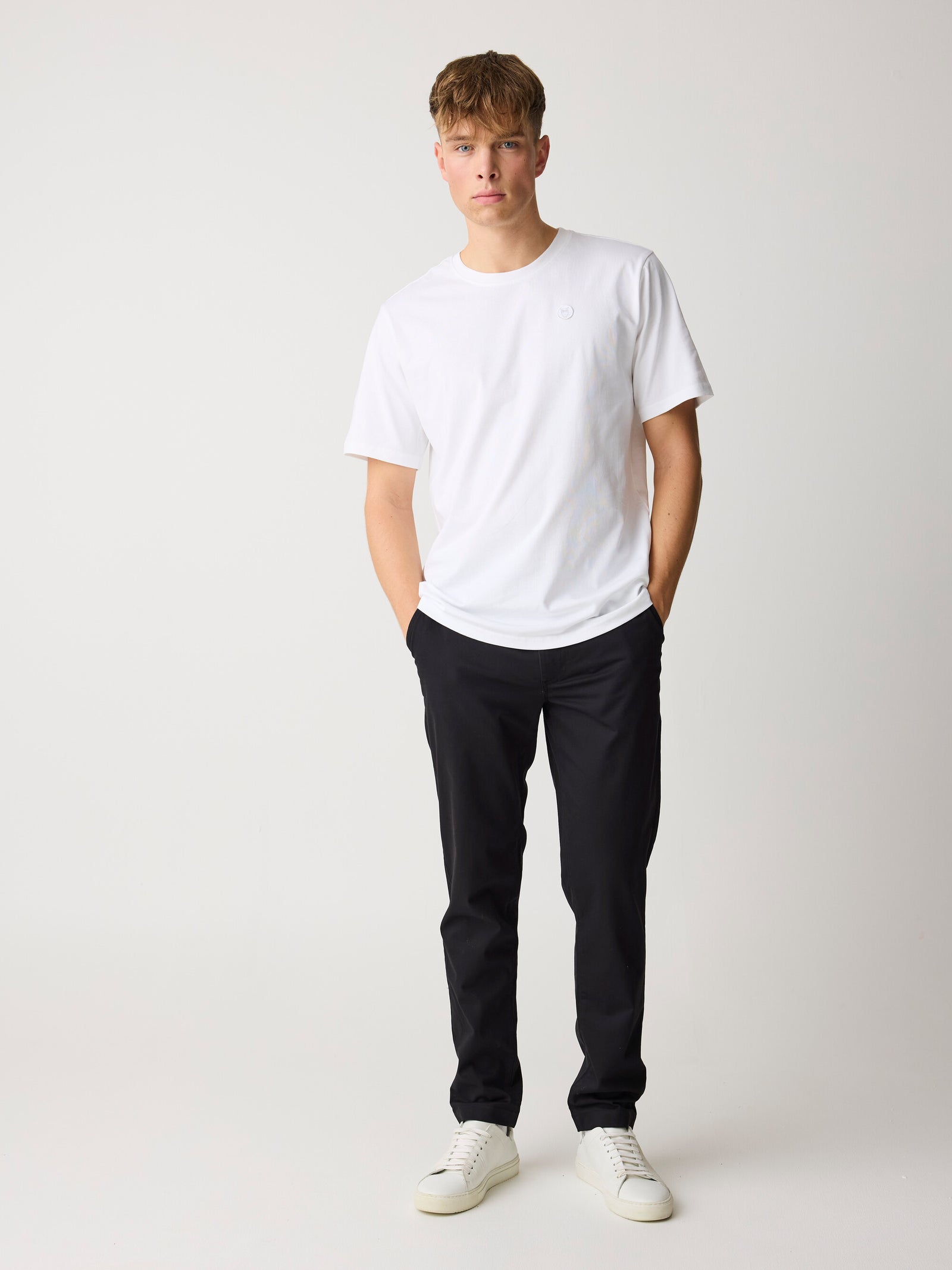 LUCA slim twill chino pants - Black Jet