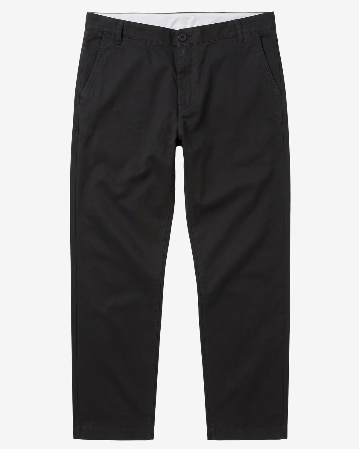KnowledgeCotton Apparel - MEN LUCA slim twill chino pants Pants 1300 Black Jet