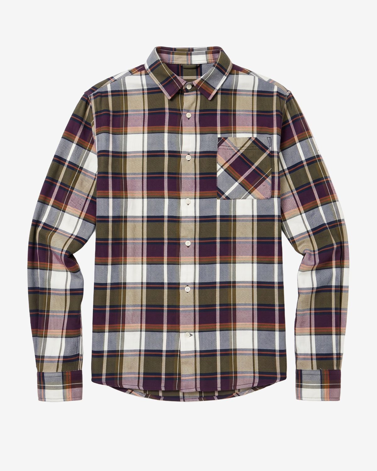KnowledgeCotton Apparel - MEN Light flannel checkered costum fit shirt Shirts 7021 blue check
