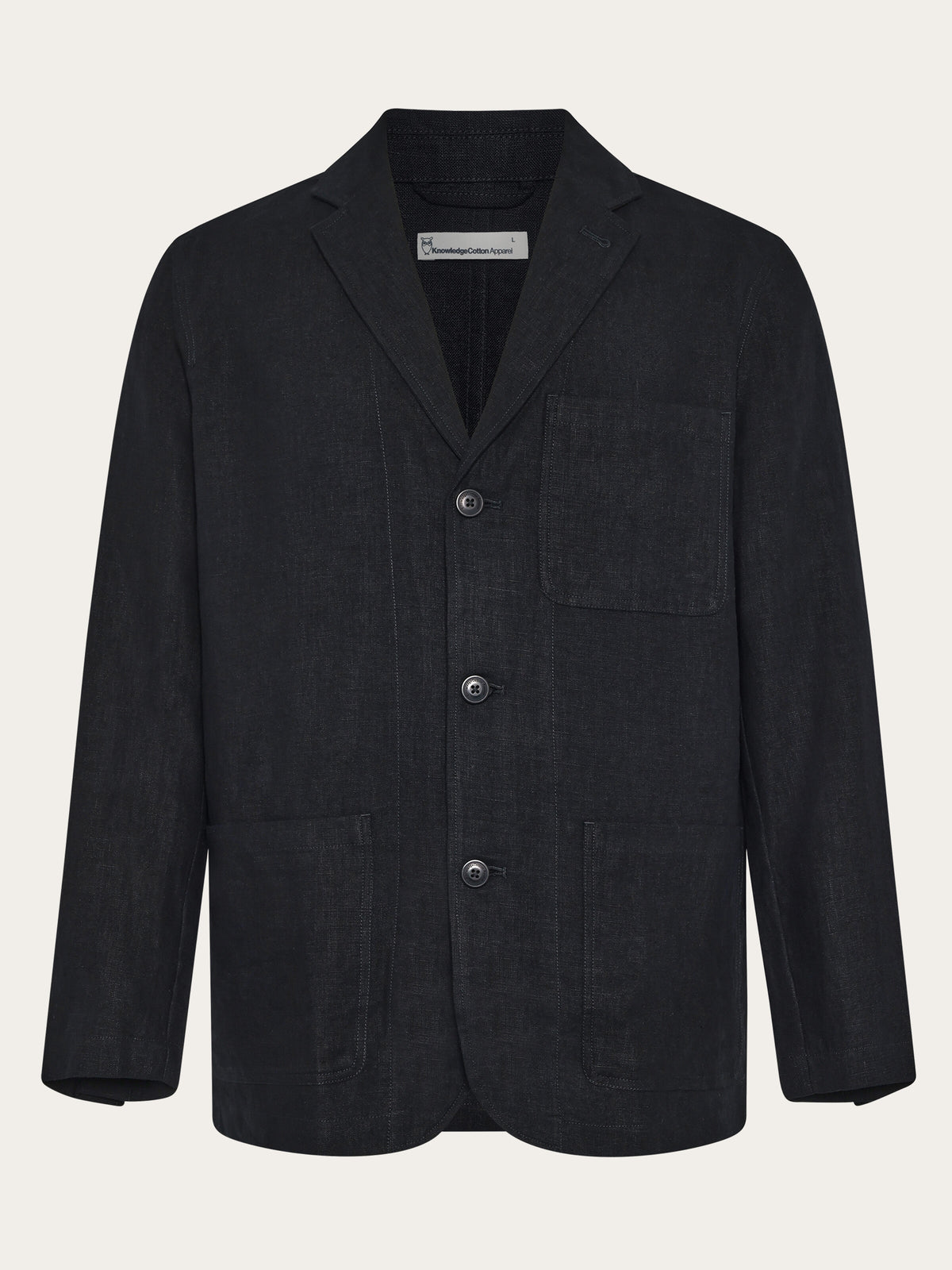 Linen blazer - Black Jet