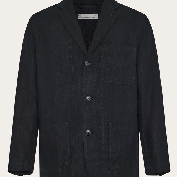 Linen blazer - Black Jet