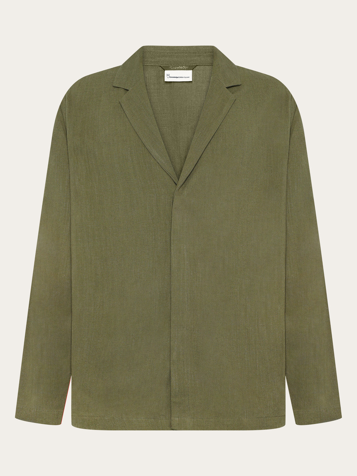 Linen blend overshirt - Black Jet