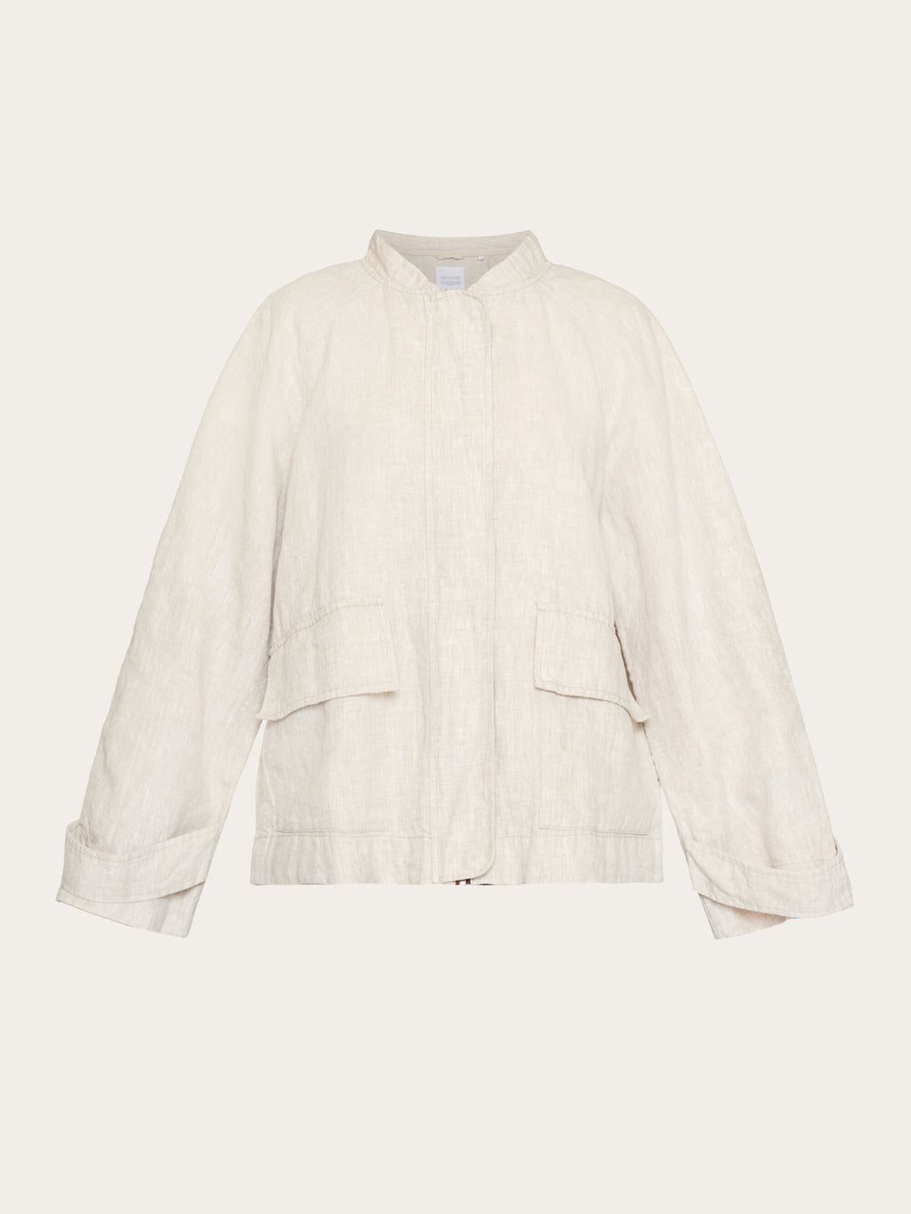 White linen bomber jacket outlet