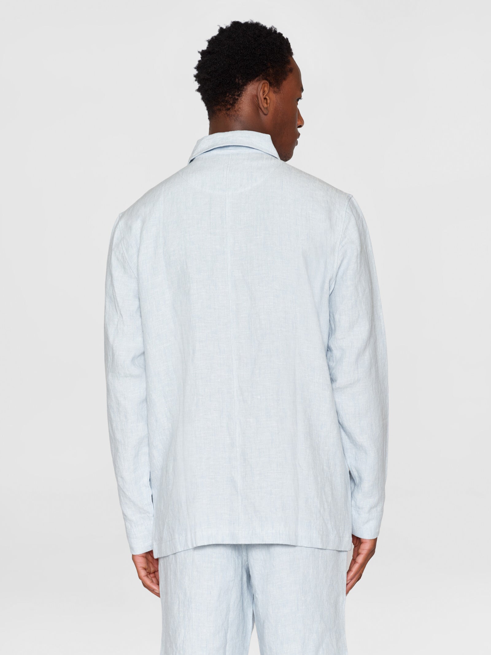 Buy Linen overshirt - Dusk Blue - from KnowledgeCotton Apparel® Buy Linen overshirt - Dusk Blue - from KnowledgeCotton Apparel®
