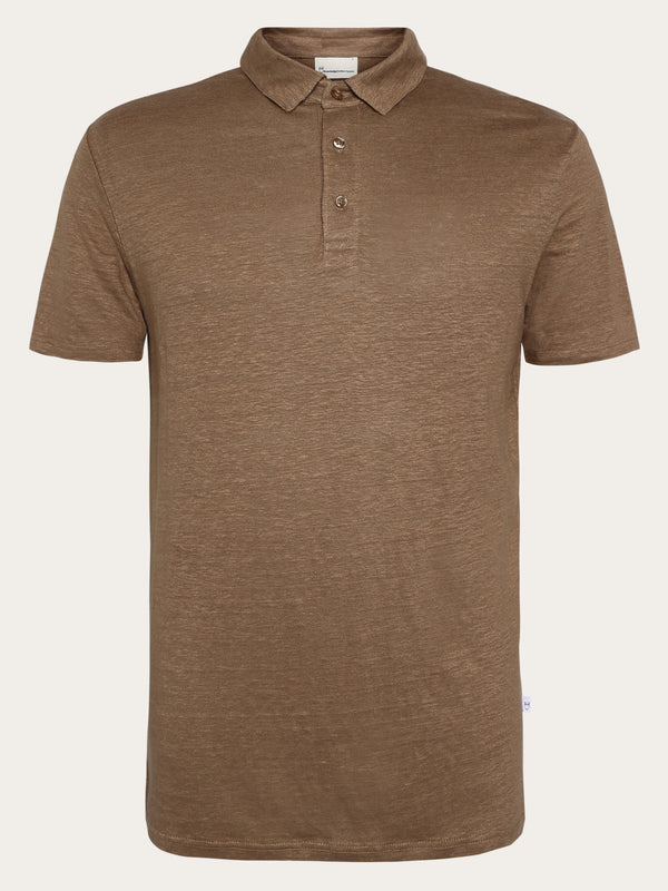 KnowledgeCotton Apparel - MEN Linen polo Polos 1019 Tuffet