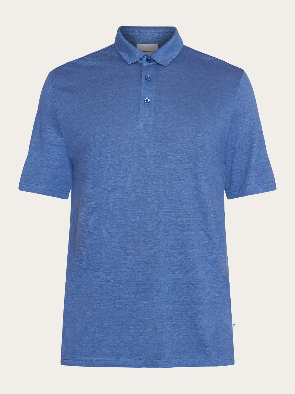 Linen polo - Moonlight Blue – KnowledgeCotton Apparel Europe