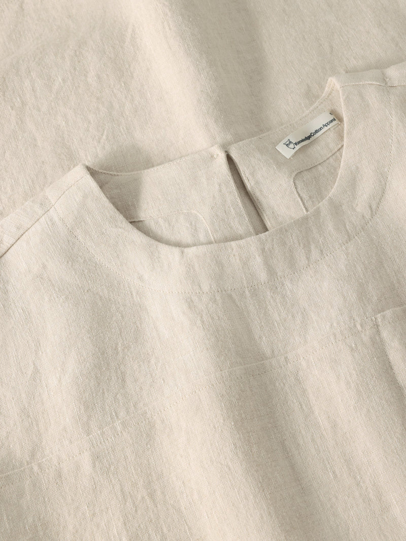 Linen t-shirt dress - Yarndyed