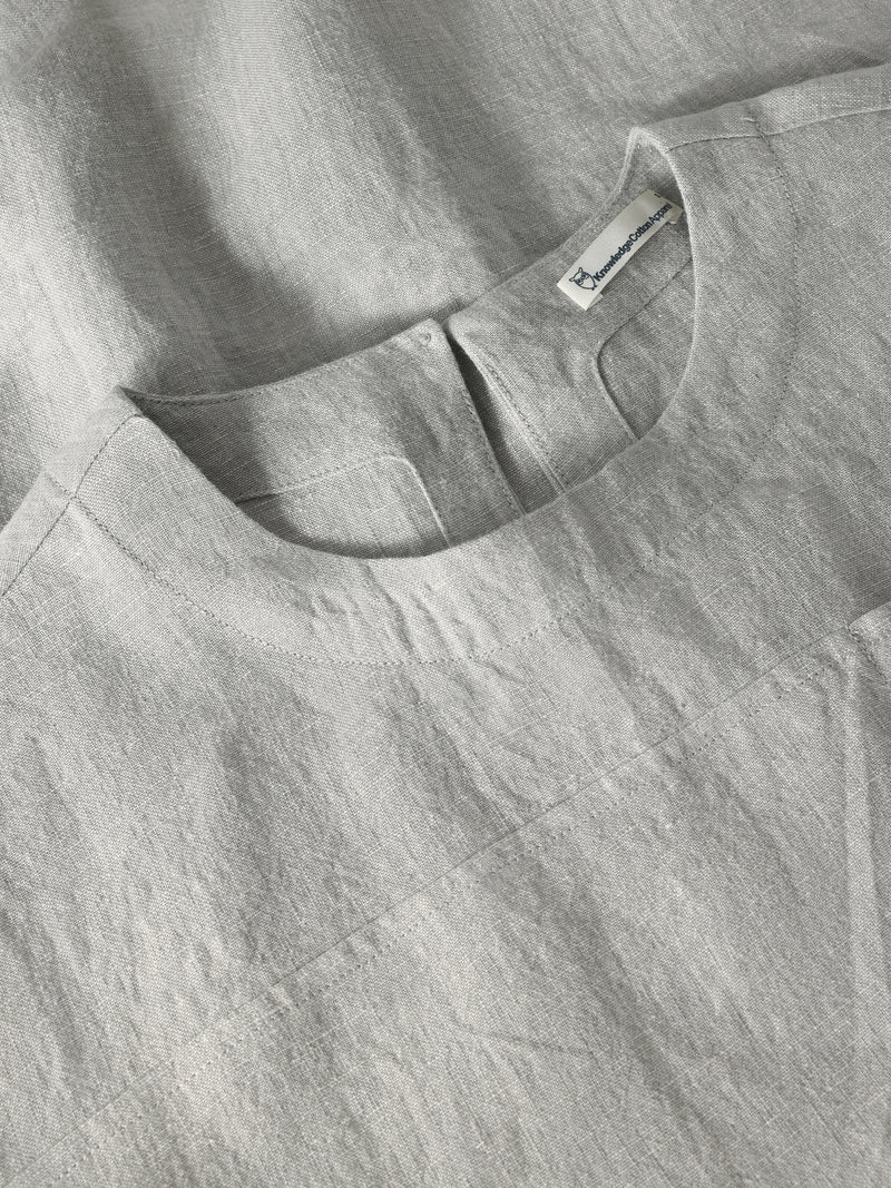 Linen t-shirt dress - Ultimate Grey
