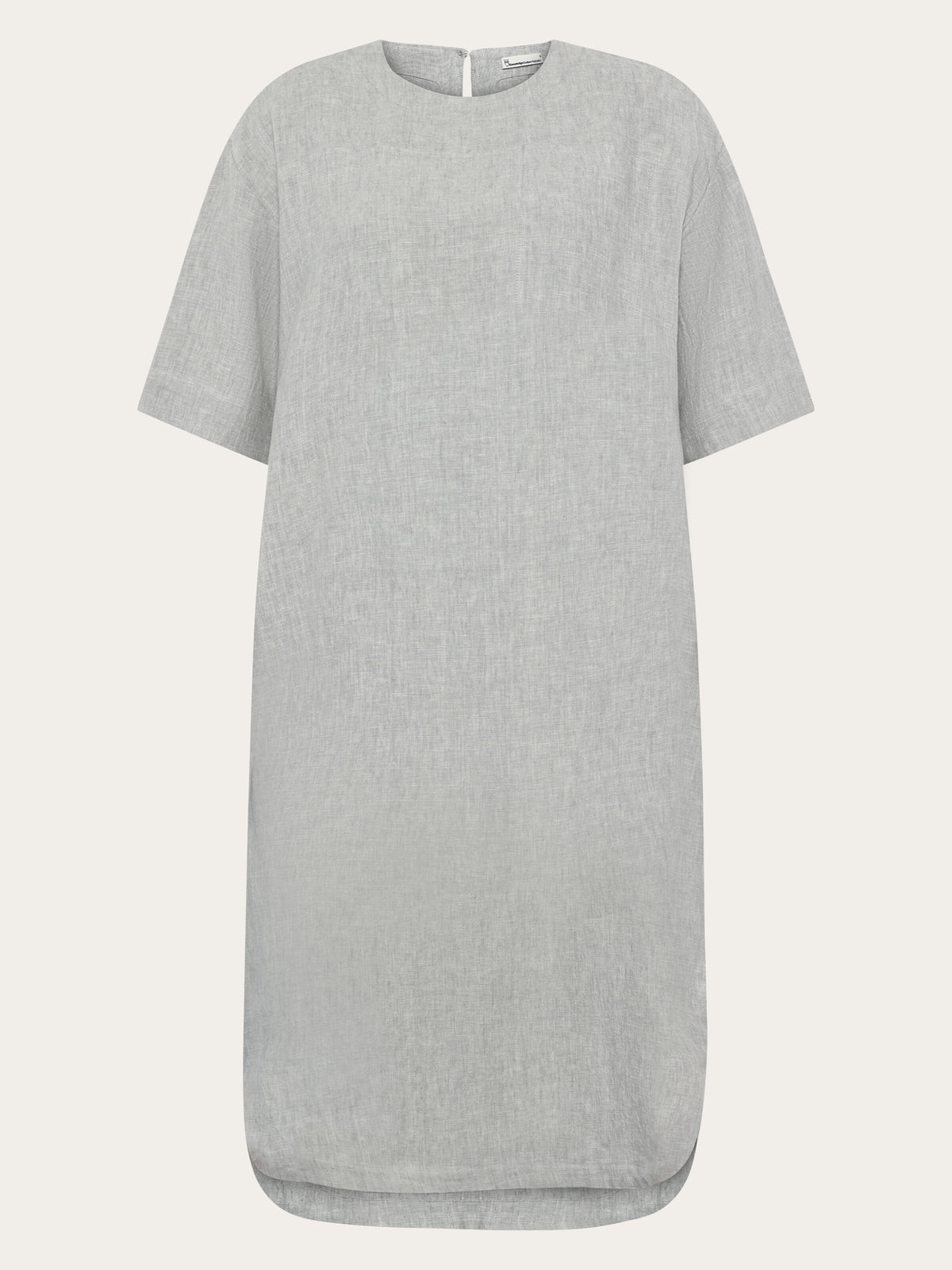 Linen t-shirt dress - Ultimate Grey - Yarndyed