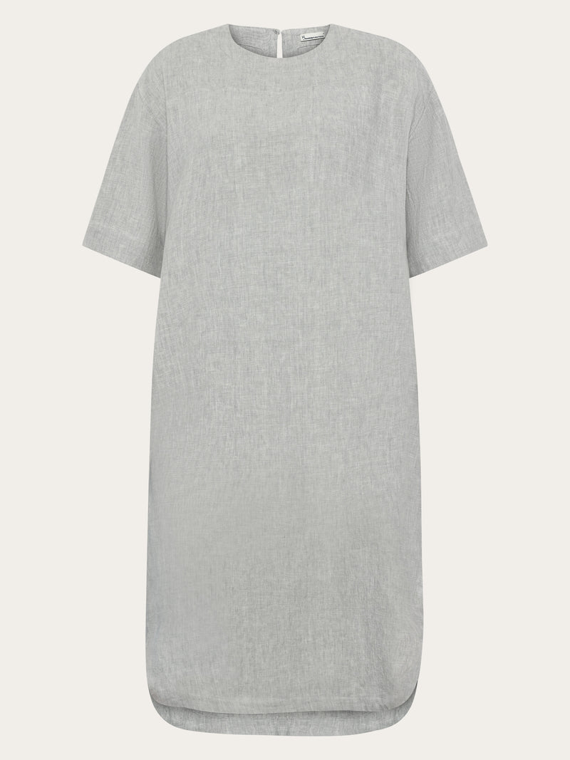 Linen t-shirt dress - Ultimate Grey - Yarndyed Linen t-shirt dress - Ultimate Grey - Yarndyed