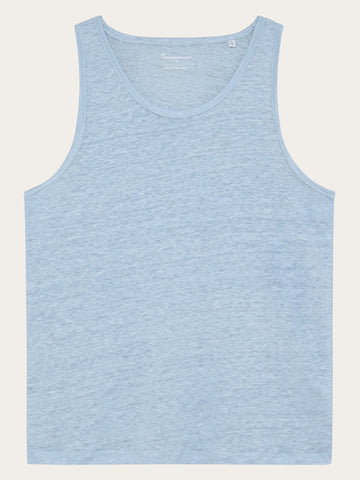 KnowledgeCotton Apparel - WMN Linen tank top T-shirts 1009 Skyway