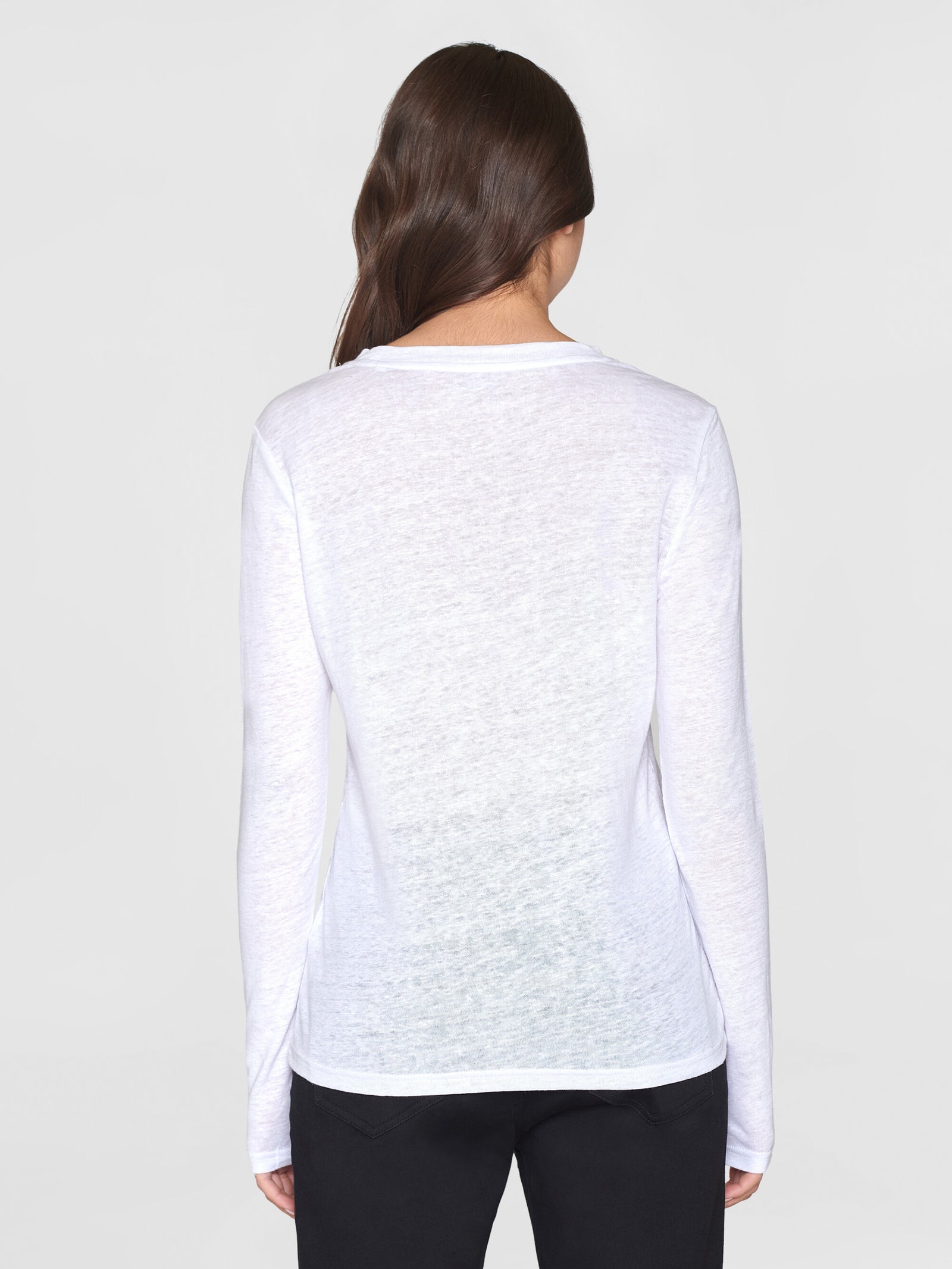 【MODERNIF】LeCon Linen Long Sleeve T-Shirt Window Long Sleeve Tee – Khruangbin