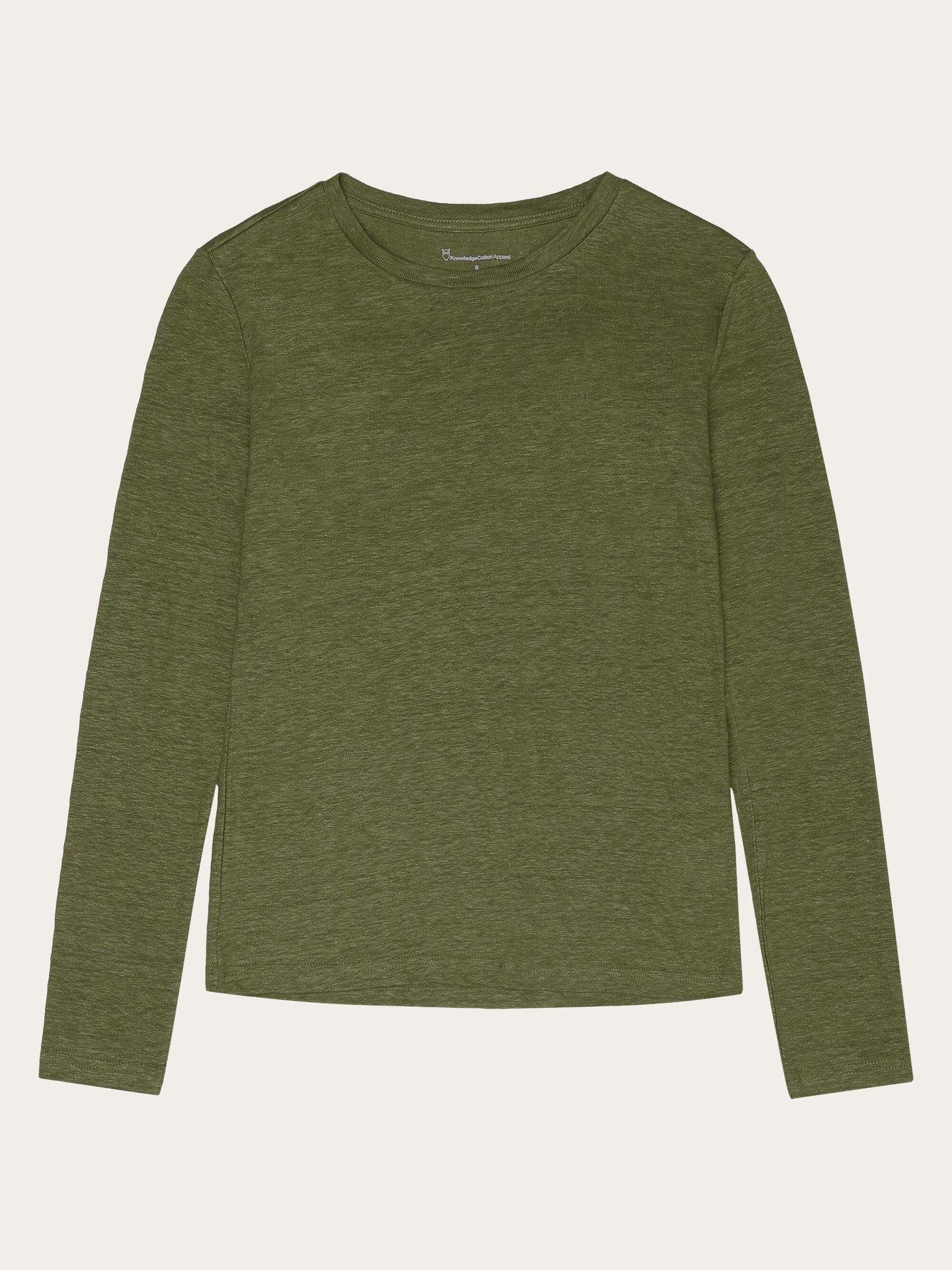 Long sleeve linen t-shirt - GOTS/Vegan - Forest Night