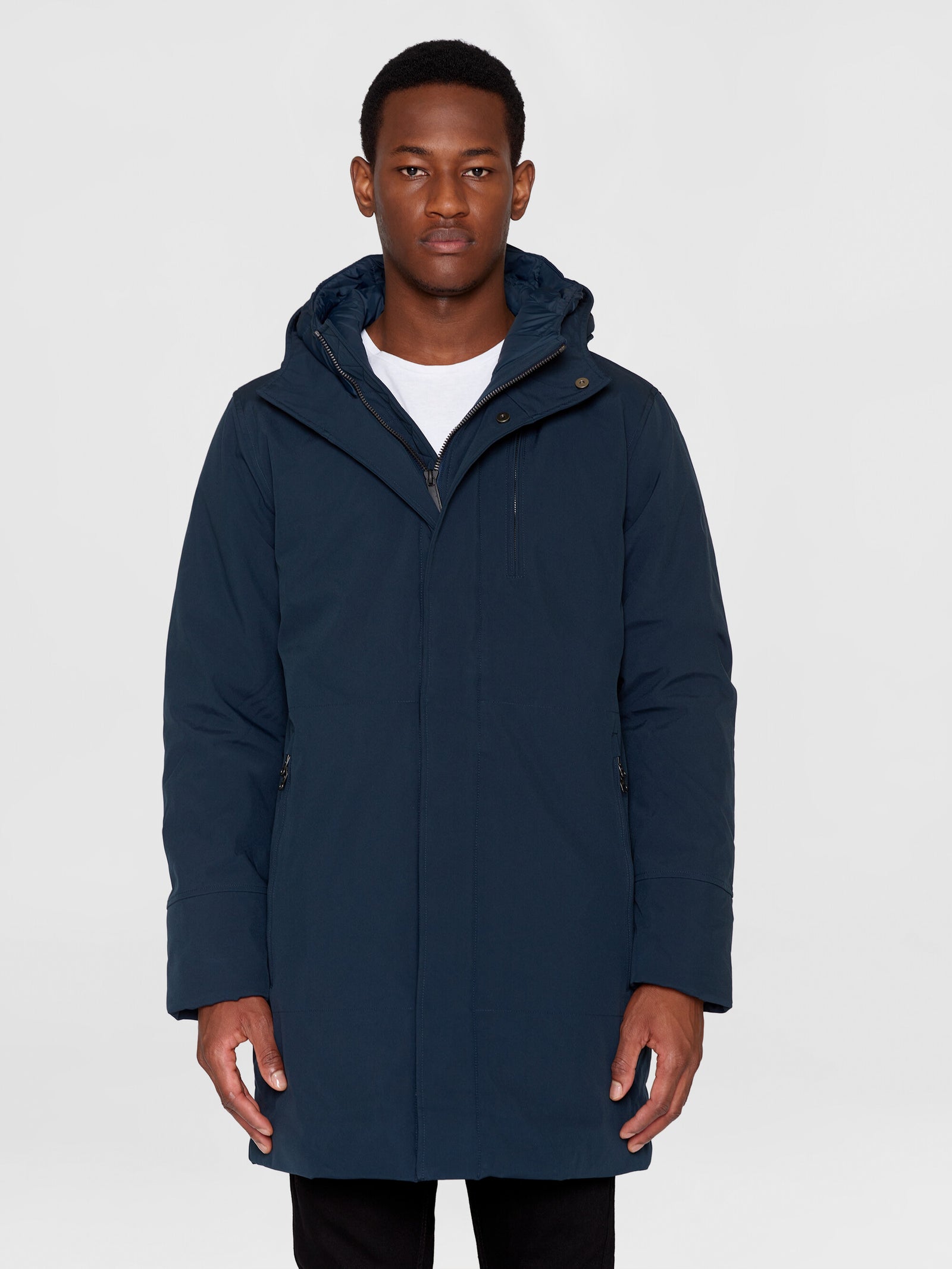 Buy Long soft shell jacket CLIMATE SHELL Total Eclipse from KnowledgeCotton Apparel