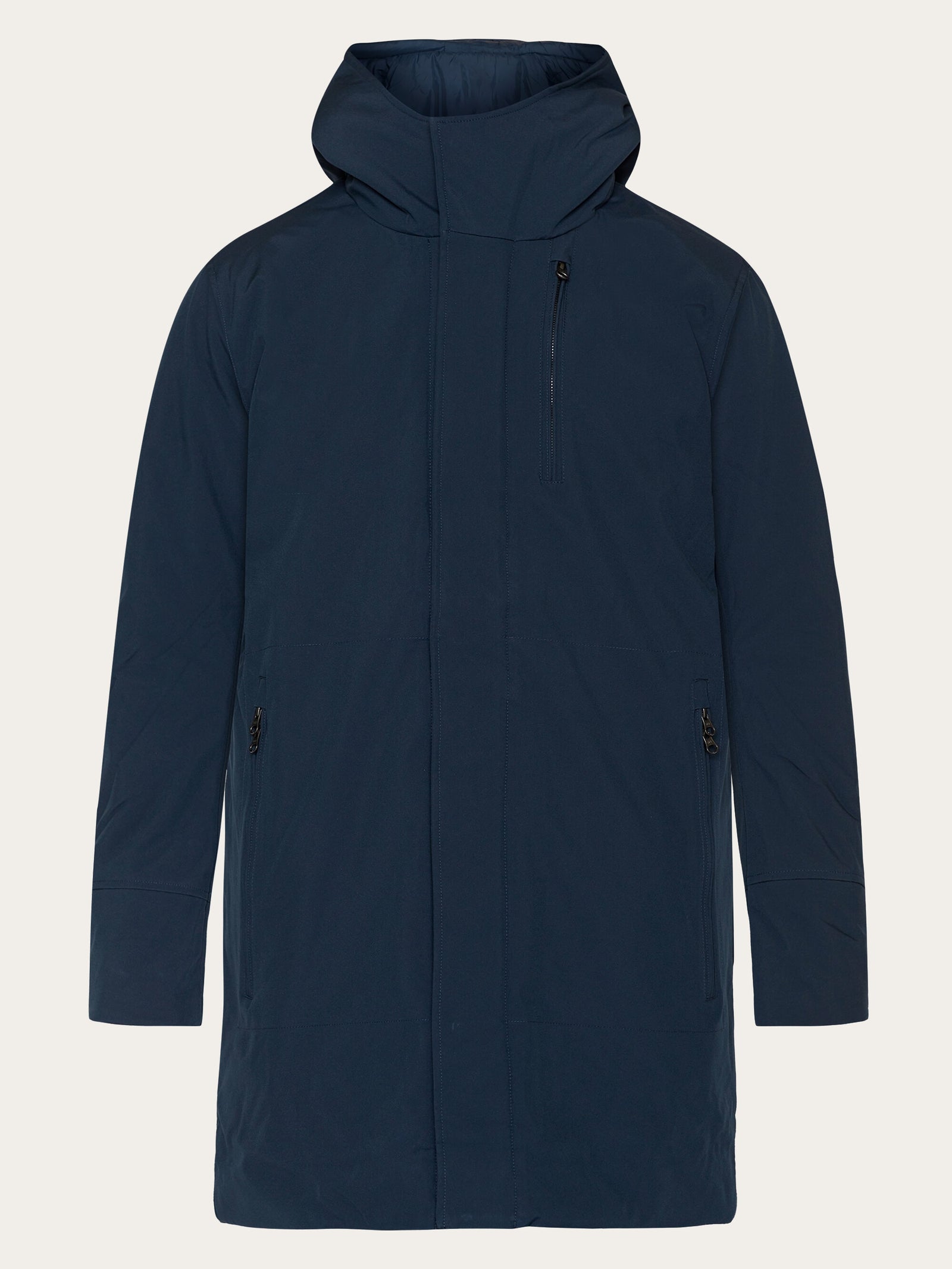 Buy Long soft shell jacket CLIMATE SHELL Total Eclipse from KnowledgeCotton Apparel